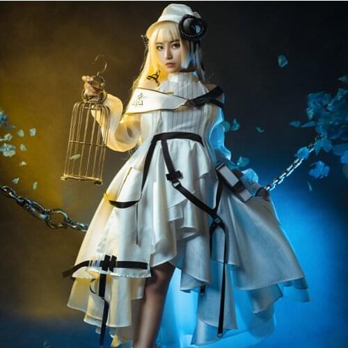 Hot Game Arknights Nightingale Cosplay Costume Cosplay Accessories Halloween Carnival Fancy Party for Carnival Comic Show