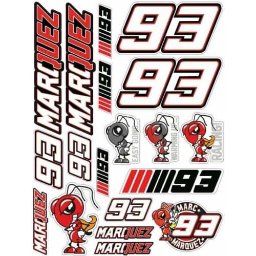 Fashion Helmet Decal Personality Car Sticke Set 33cm * 25cm Classic Decals Sunscreen Waterproof PVC Decals