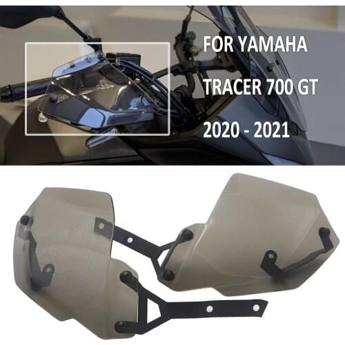 Motorcycle Brown Handguard Extensions Hand Shield Protector Windshield FOR TRACER 700 GT TRACER 7 GT MT-07 MT07 Tracer 2020 2021