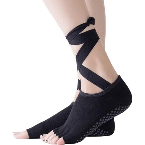 New 2018 Heel Protector Professional Ballet Dance Five Toes Socks Skid-proof Belly Dance Foot thong Toe Pad Dance Stockings