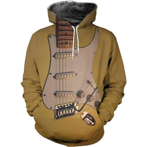 New Fashion Hoodie 3D All Over Printed Fender Stratocaster Mens and Womens Zipper Hoodie Autumn and Winter Street Sweatshirt