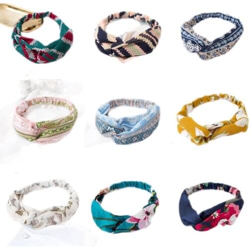 2021 New Fashion Elastic Cross Sports Hair Band Headband Elastic Wash Hair Accessories Wholesale 30PCS/Lot
