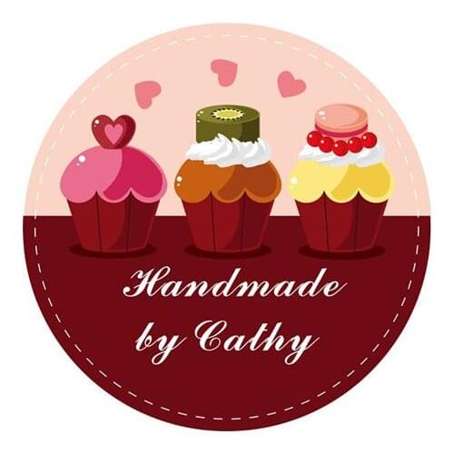 New Customize Adhesive Cupcakes Sticker / Label for Wedding / Baby Shower 3.8cm, D13