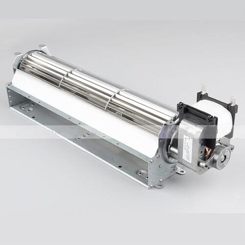 AC230V Cross Flow Compact Blower Fan 60*300mm Replacement Fireplace Blower Fan Parts Pellet Stove Wood / Gas Burning Stove
