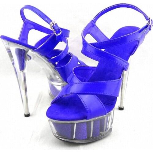15CM Sexy Super High Heel Platforms Pole Dance / Performance / Star / Model Shoes, Wedding Shoes, Crystal Shoes