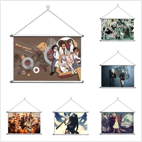 Anime Shaman King Kyouyama Anna Asakura Hao Yoh Alloy Fabric Wall Poster Scroll