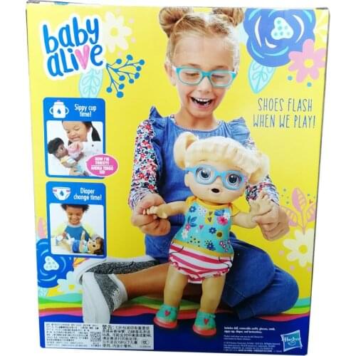 Hasbro Baby Alive Doll with LED Light Interactive Toy Cute Reborn Babies Girls Toy Gift Toddler Speaking Pee Doll Pretend Toys