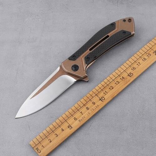 Folding knife D2 blade steel carbon fiber handle ZT0801 tactical camping tool self-defense rescue rescue hunting knife EDC tool