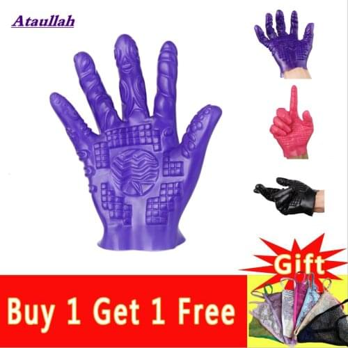 SM Sexy Erotic Suit Adult Sex Toys Flirting Magic Massage Glove Clitoris Stimulator Realistic Masturbator sex shop ST254