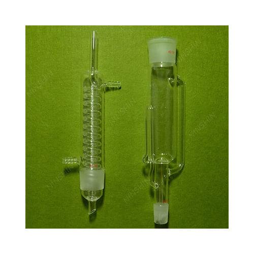 Glass Soxhlet Extractor Body,250ml,24/40,W/Coil Graham Condenser,Lab Glassware