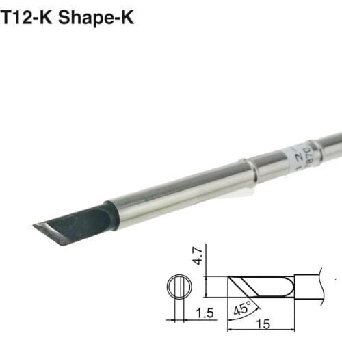 T12-K High-Grade Soldering Tip For 951 952 Use For HAKKO T12 Soldering Station 7s Melt Tin Welding Tools
