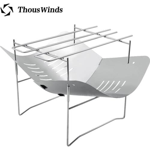 Thous Winds titanium campfire wood fire stove outdoor camping bushcraf hunting Ultralight heating stove BBQ cooking stove