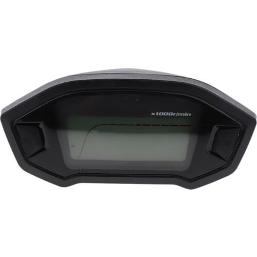 Universal LCD Motorcycle Speedometer Odometer RPM Fuel Gauge 199 Kph Mph