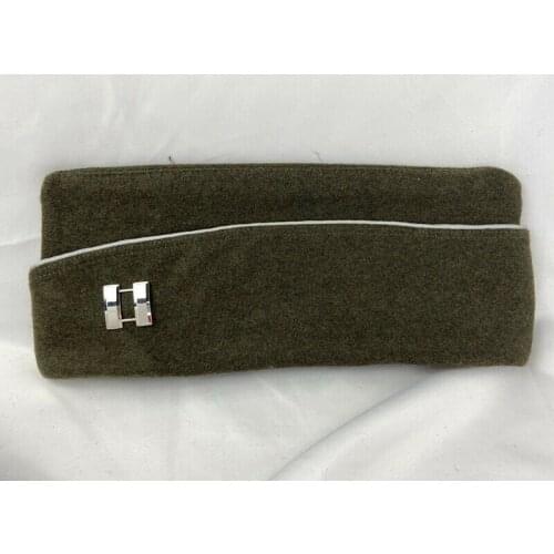 WWII WW2 US OFFICERS WOOL GARRISON CAP HAT & US ARMY OFFICERS CAPTAIN RANK INSIGNIA military hat WAR REENACTMENTS 5605101