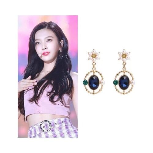 Korean Pearl Flowers personality display temperament Eardrop Elegant For Women Earrings pendientes brincos