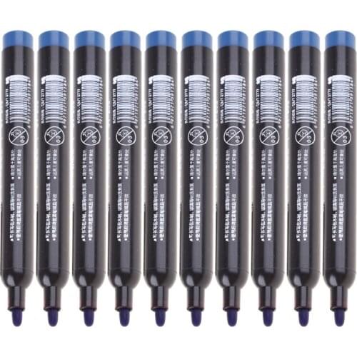 10 Pcs Oily Non-Erasable Waterproof Markers Brush Pen Sketch Based Markers Draw C90C