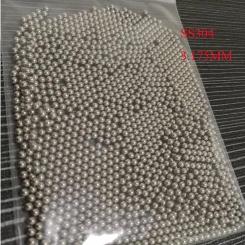 3.175mm Dia G100 Accuracy 304 Stainless Steel Industry Solid Ball, about 1000 pcs/lot