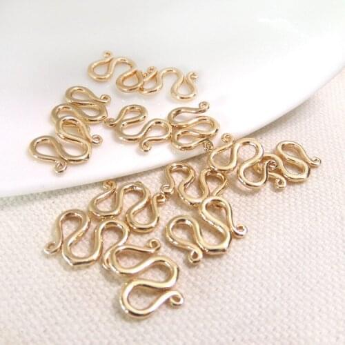 50pcs DIY 13*11mm accessories gold by S or W form fitting accessories bracelet necklace