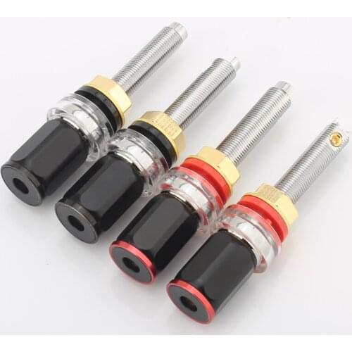 Audiophile Rhodanise Rhodium plated loudspeaker Binding Posts speaker posts 4pieces per lot