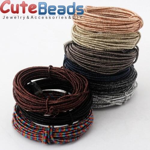 Free shipping 2.0mm 2.5M/lot Outer winding colorful metal wire Aluminum wire Freely styling necklace/brooch DIY