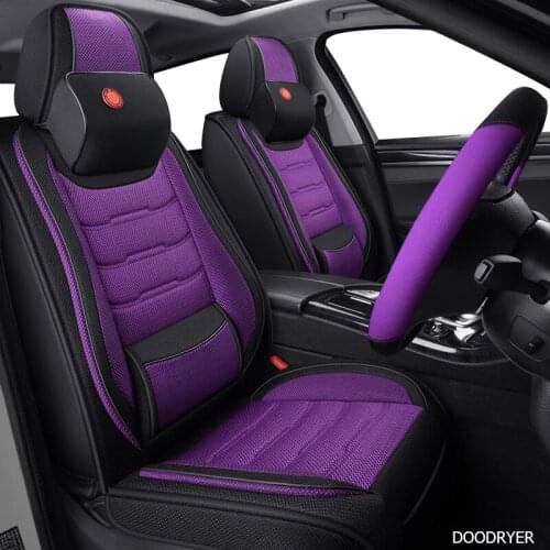DOODRYER flax car seat covers For Volkswagen vw passat b5 b6 b7 polo 4 5 6 7 golf tiguan jetta touareg seat cover cars seats