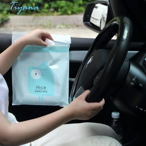 Eco Friendly Car/Household Disposable Portable Sticky Car Interior Cleaning Bag Trash Can Hanging Kitchen Storage Bolsa Basura 4