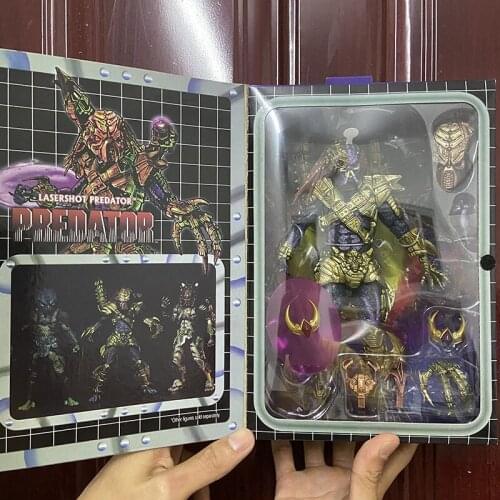 Lasershot Predator Action Figure NECA The Ultimate Jungle Hunter Collection Model Toy Joints Movable With LED 22CM