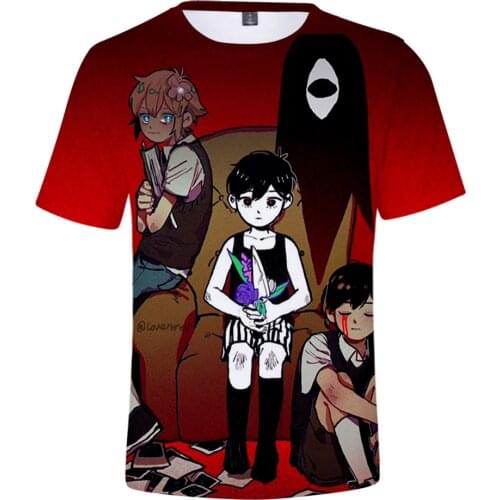 Omori 3D Prints T-shirts Women Men Fashion Summer Short Sleeve Tshirts Hot Sale Casual Streetwear Clothes