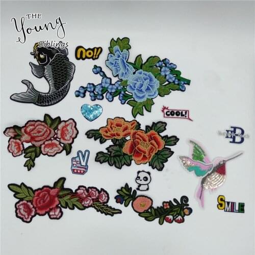 Hot sell Hot melt adhesive Applique Embroidery patches stripes DIY Sewing Badges Clothing Accessories Craft supplies C2340-C5166