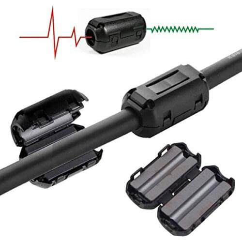 8piece Cable Magnetic Ring Ferrite Filter Core Nickel-Zinc Anti-Interference Noise Suppressor Plug & Connectors Accessories