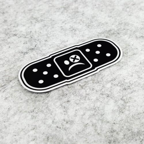 LuLuSticker#207 8x3.5cm Creative Cartoon Band-aid Car Scratches Stickers and Decals Waterproof Motorcycle Bicycle Scars Stickers