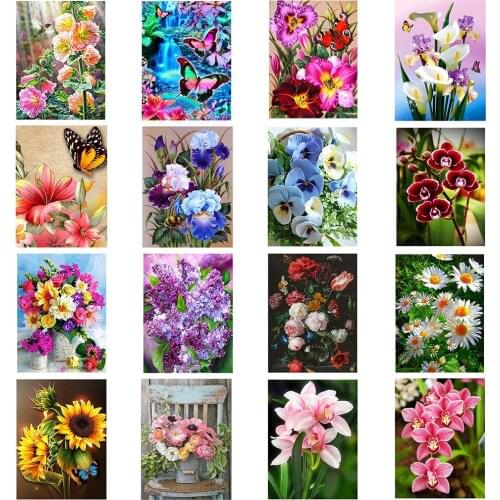 Full Drill Square/Round Diamond Painting 5D Butterfly New Arrival Diamond Art Embroidery Moasic Flowers Home Decoration