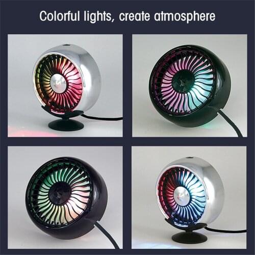 1 PCS Atmosphere Lights Car Perfume Super Cool Fan Top Quality Car Air Freshener Vent Clip Outlet Fragrance Auto Accessories