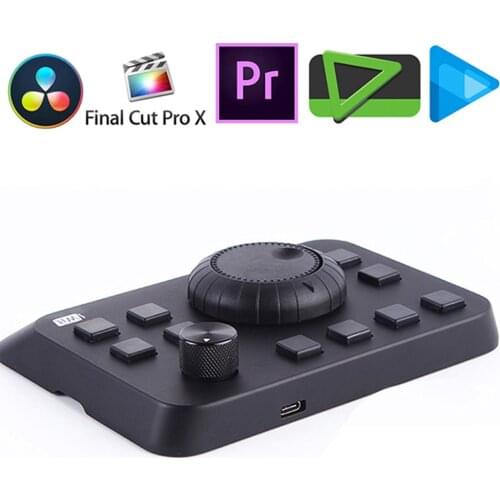 Pr Video Clip Hot Key Keyboard For Final Cut Davinci Premiere Edius USB Type C Programmable Keyboards For Windows MacOS Linux