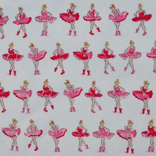 1 yard Cotton Canva Fabric for sewing, pathwork, bag, curtain, hadmaking - ballet girl (width=145cm)