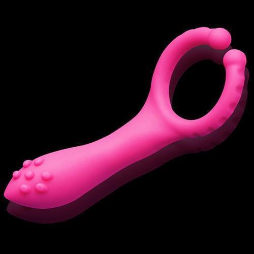 Silicon Waterproof Vibrator Cock Penis Ring Vibrating with Clitoral Stimulator Easy to operate and clean sex toys for men gifts