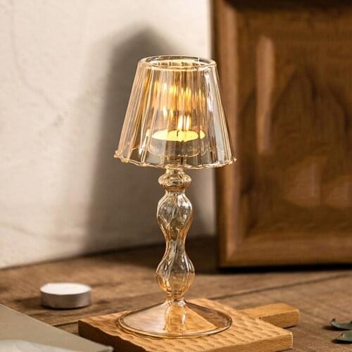 Candle Holders Glass For Birthday Decoration Decorative Handmade Candle Holders Wedding Decorations Nordic Candlestick Holder