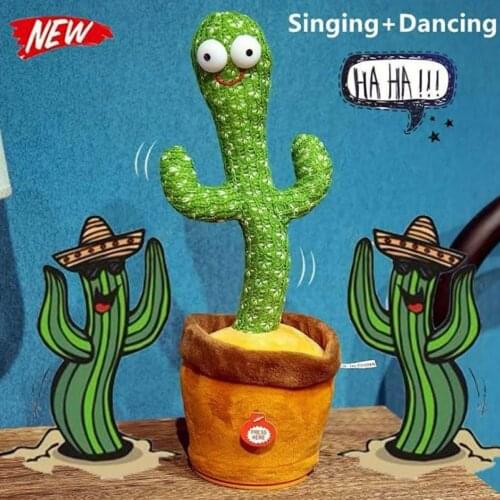 Dancing Cactus Toy Electronic Shake Dancing Toy With The Plush Cute Dancing Cactus Early Childhood Education Toy Gift