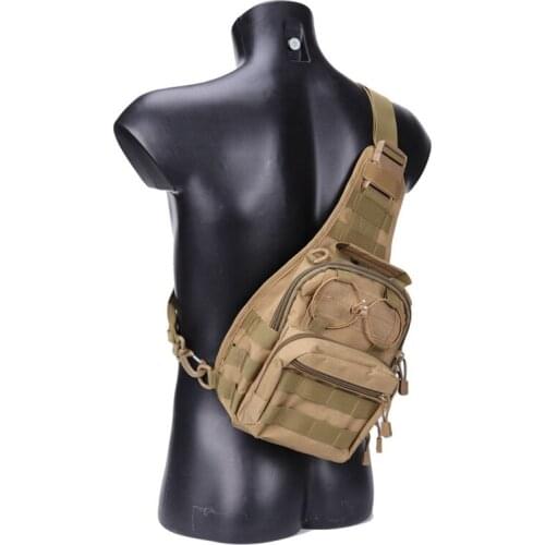 Outdoor MOLLE camouflage tactical chest bag Shoulder Messenger Bag Military fans of men and women Outdoor sports backpacks