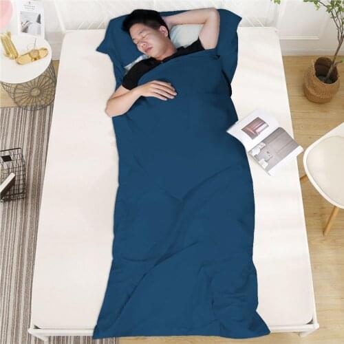 Outdoor Soft Sleeping Bag Portable Lightweight Durable Camping Quilt Outdoor Lazy Bag Windproof Camping Sheet Travel Bag