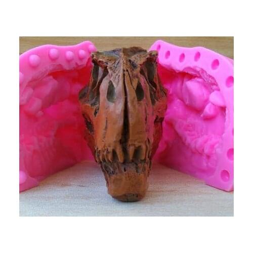 Evil Ghost Skull Silicone Mold DIY Making Candle Soap Resin Model Kitchen Making Rock Sugar Chocolate Cake Tool