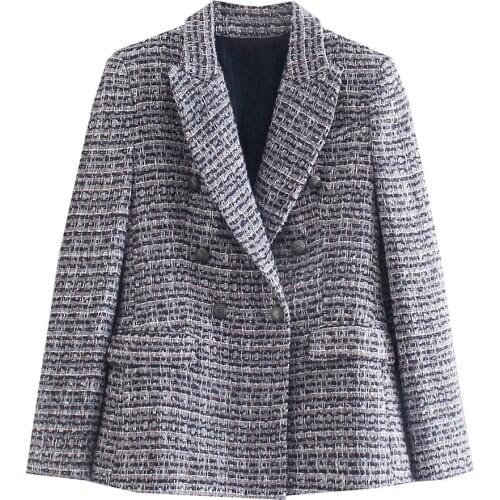 ZREDARA Women's Tweed Blazers China