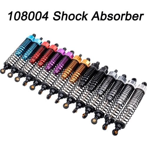 2/4PCS Aluminum Alloy 108004 188004 Shock Absorber 08001 08058 08041 Variety of colors Suitable for RC Car 1/10 HSP 94111 94188