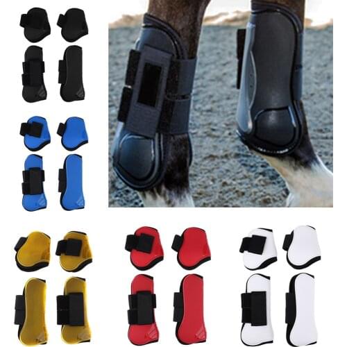 2 Pairs Fetlock Boots for Horses Horse Boots Leg - PU Leather