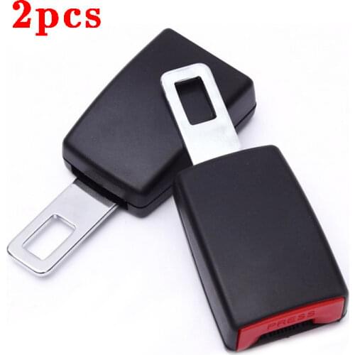 2pcs Universal Car Seat Belt Clip Extenders Safety Seatbelt Buckle Plugs 21mm