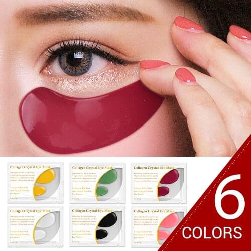 BAIMISS 24K Gold Collagen Eye Mask Anti-Aging Anti Wrinkle Remove Dark Circle Eye Patche Bag Moisture Facial Skin Care 6pair