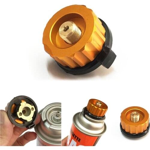 Camping Stove Adaptor Camp Propane Tank Connecter Auto-Off Gas Cartridge Split Type Butane Gas Stove Gas Bottle Convert Adapter