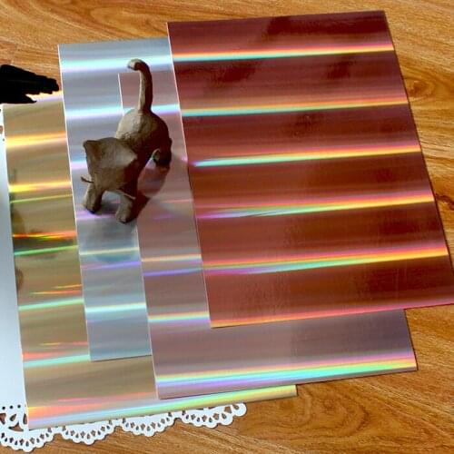 32Sheets/Pack A4 Holographic Metallic Card Pad Craft For Diy Scrapbooking Card Making Home Decoration 250GSM