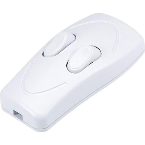 Duplex Control Switch Table Lamp Floor Light Double On/Off Push Button Switch AC110~250V 3A