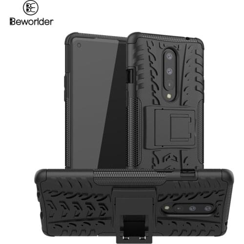 Dual Protect For Oneplus 7T Pro Cases Hard PC Soft TPU Shockproof Stander Back Cover For OnePlus 8 Pro Case